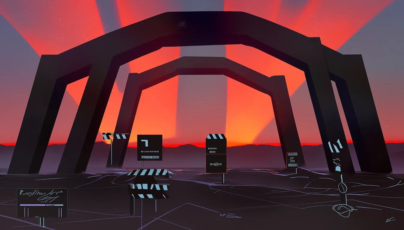 Original text-free editorial illustration for Editing to music: rhythm, cut points and building an arc