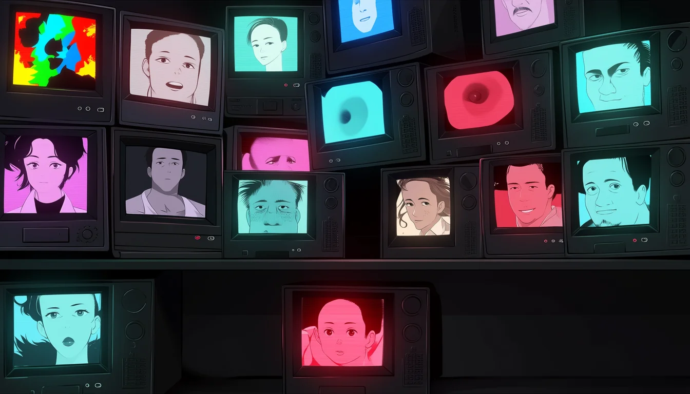 Original adult editorial illustration for Is adult animation really just for adults