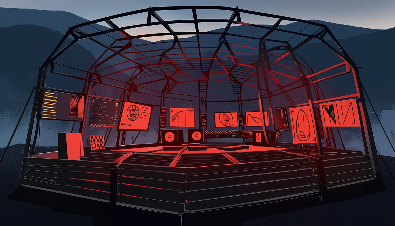 Original text-free editorial illustration for Setting up a viewing session that's actually comfortable